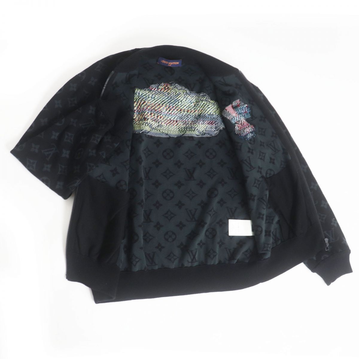Louis Vuitton Louis Vuitton Louis Vuitton LV Graffiti Monogram Cotton Knit Blouson Cotton Outerwear 1AA4XT Size ONE SIZE - 3 Thumbnail