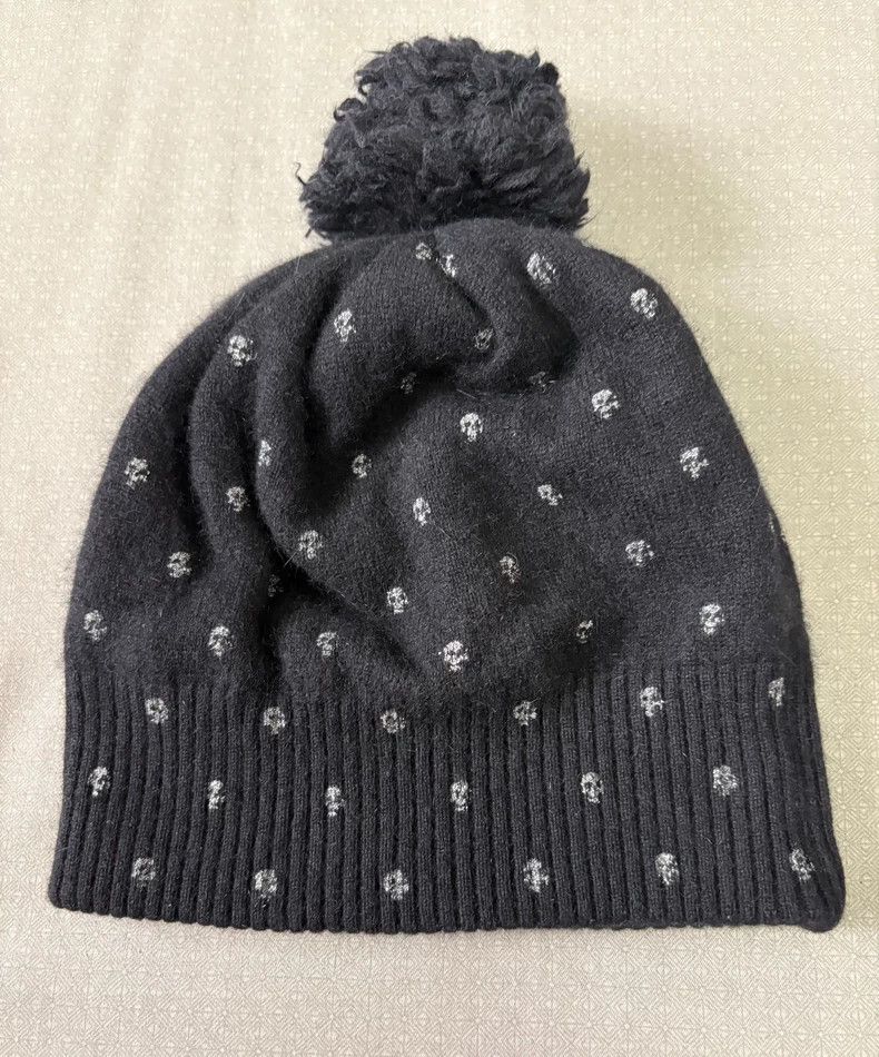 Hysteric Glamour Vintage Knit Hat with Skull Pattern Size ONE SIZE - 2 Thumbnail