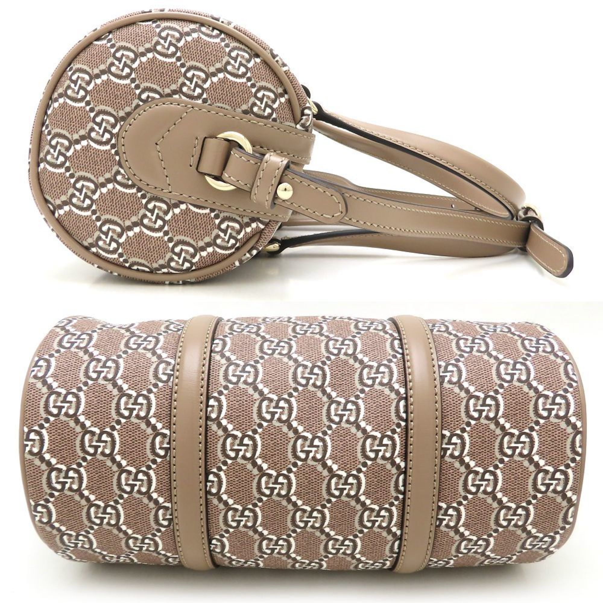 Gucci GUCCI 796230 Shoulder Bag GG Shadow 2Way Canvas x Leather Toile Taupe 352524 Size ONE SIZE - 2 Thumbnail
