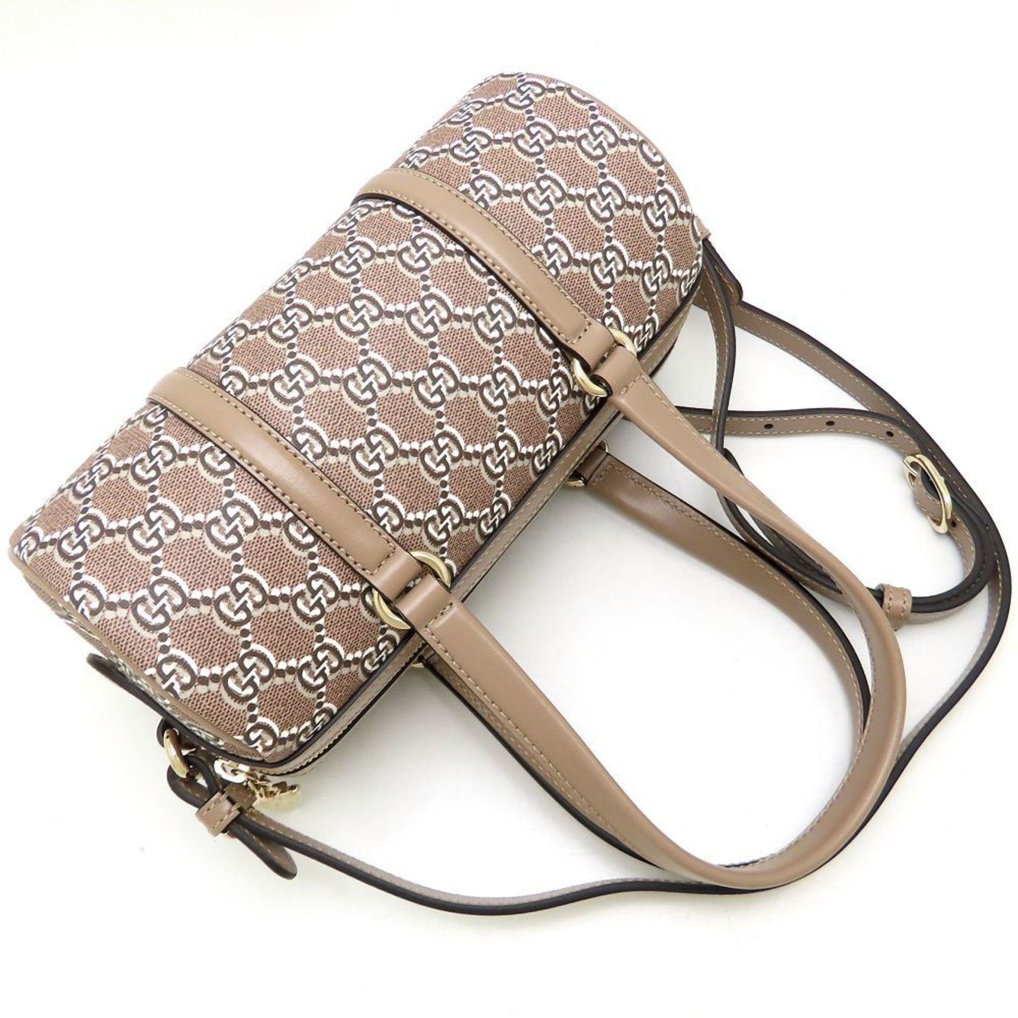 Gucci GUCCI 796230 Shoulder Bag GG Shadow 2Way Canvas x Leather Toile Taupe 352524 Size ONE SIZE - 3 Thumbnail
