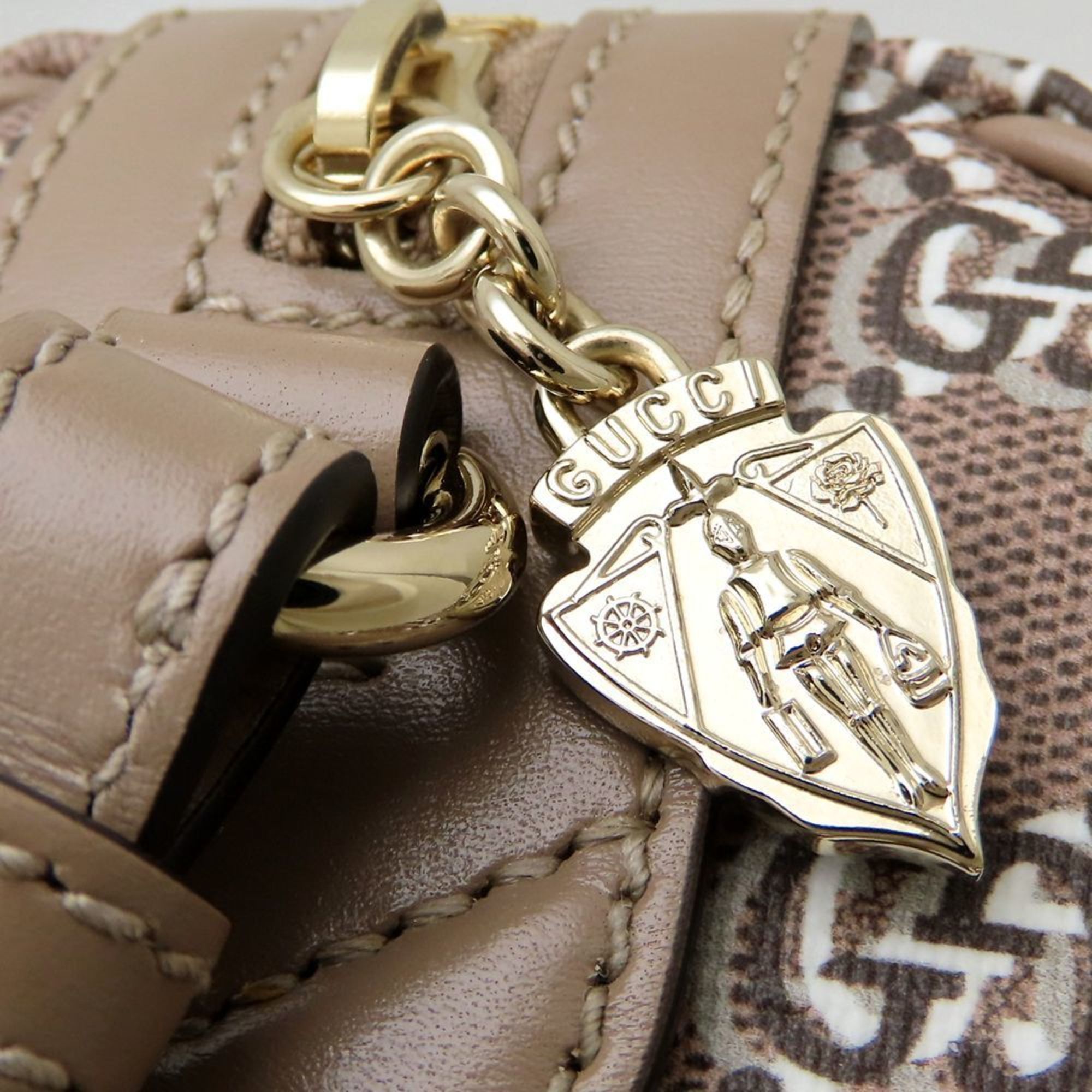 Gucci GUCCI 796230 Shoulder Bag GG Shadow 2Way Canvas x Leather Toile Taupe 352524 Size ONE SIZE - 4 Thumbnail