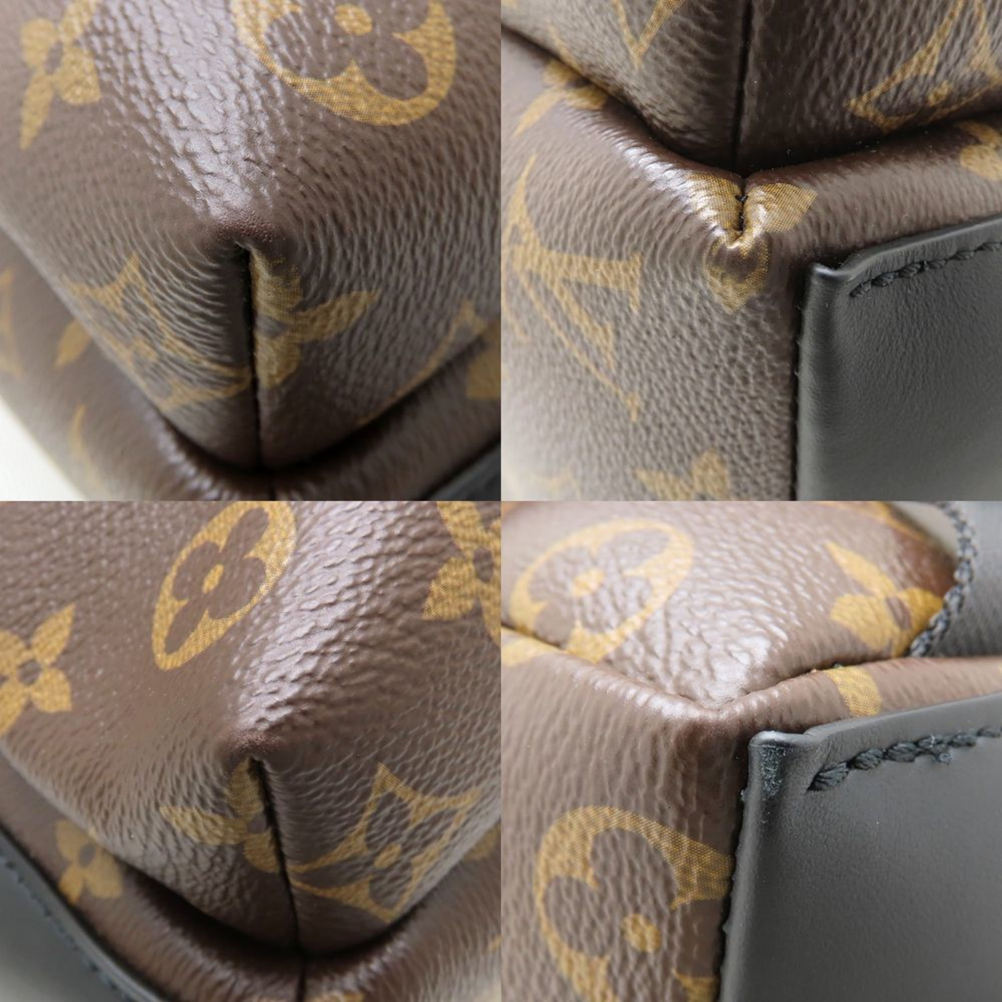 Louis Vuitton Louis Vuitton Monogram Macassar Discovery Backpack PM M46684 Brown Black 352542 Size ONE SIZE - 4 Thumbnail
