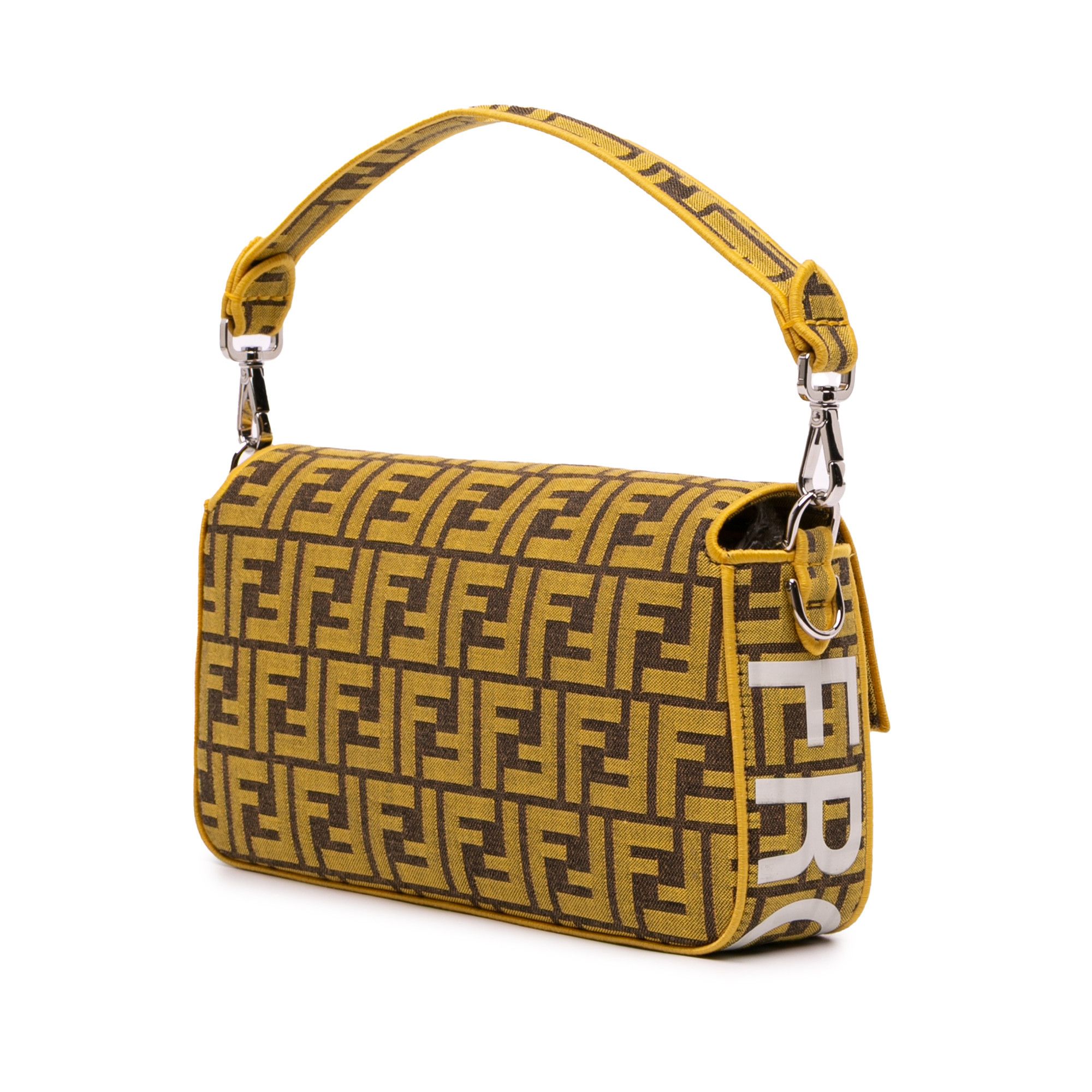 Fendi Fendi FRGMT x Zucca Embroidered Canvas Baguette Satchel Size ONE SIZE - 2 Thumbnail