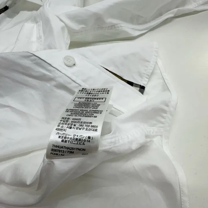 Burberry Burberry SS23 White Plaid Button-Up Shirt Size US M / EU 48-50 / 2 - 4 Thumbnail