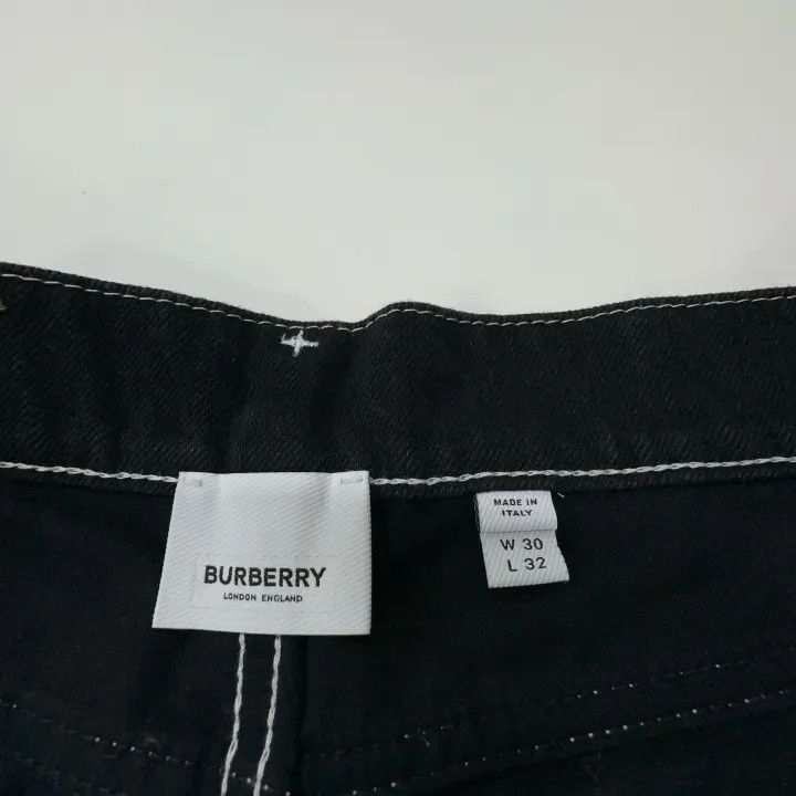 Burberry Burberry SS22 Black Straight-Leg Jeans Size US 30 / EU 46 - 4 Thumbnail