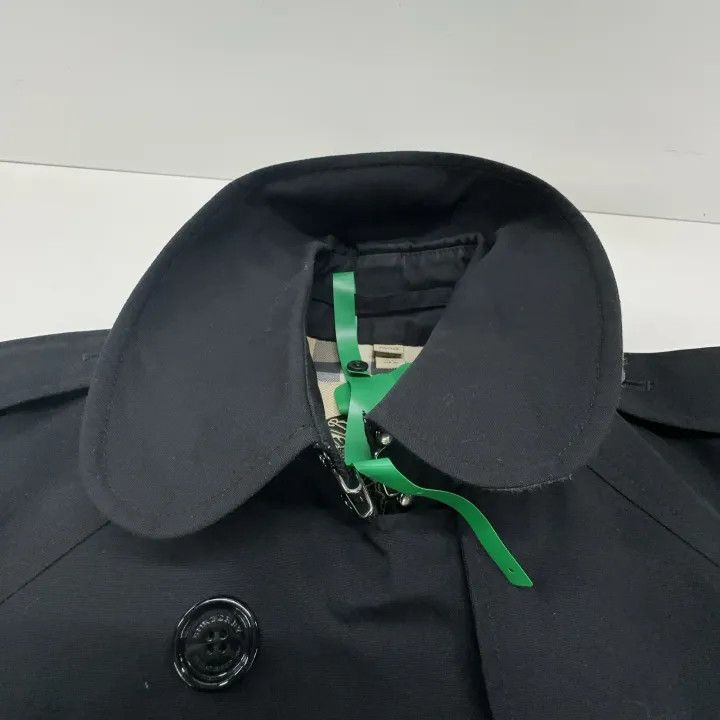 Burberry Blue Long Sleeve Double-Breasted Coat