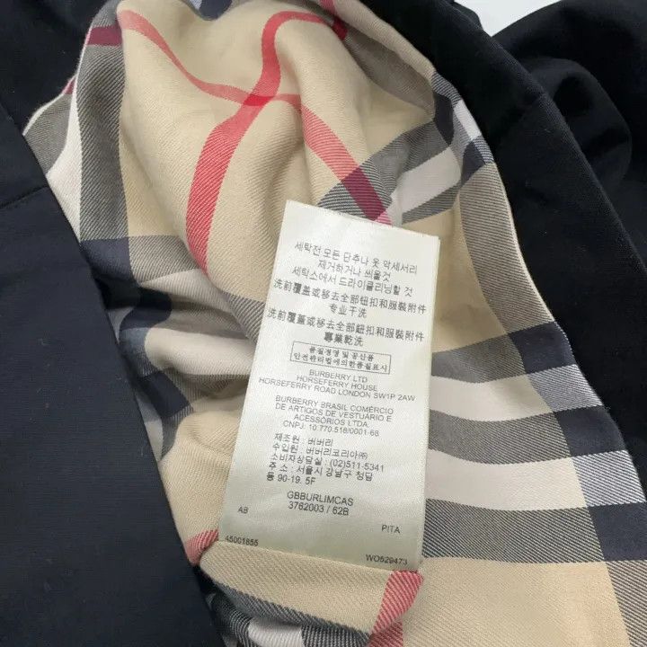 Burberry Blue Long Sleeve Double-Breasted Coat