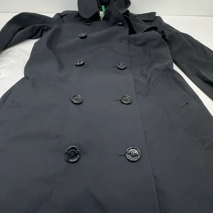 Burberry Blue Long Sleeve Double-Breasted Coat