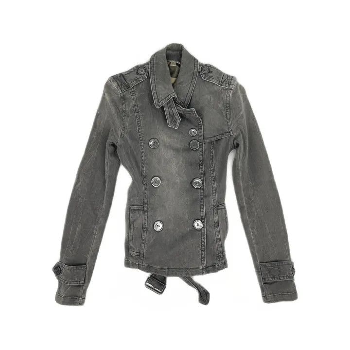 Burberry Burberry Stylish Double-Breasted Denim Jacket Size US S / EU 44-46 / 1 - 2 Thumbnail