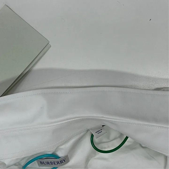 Burberry White Long Sleeve Casual Shirt