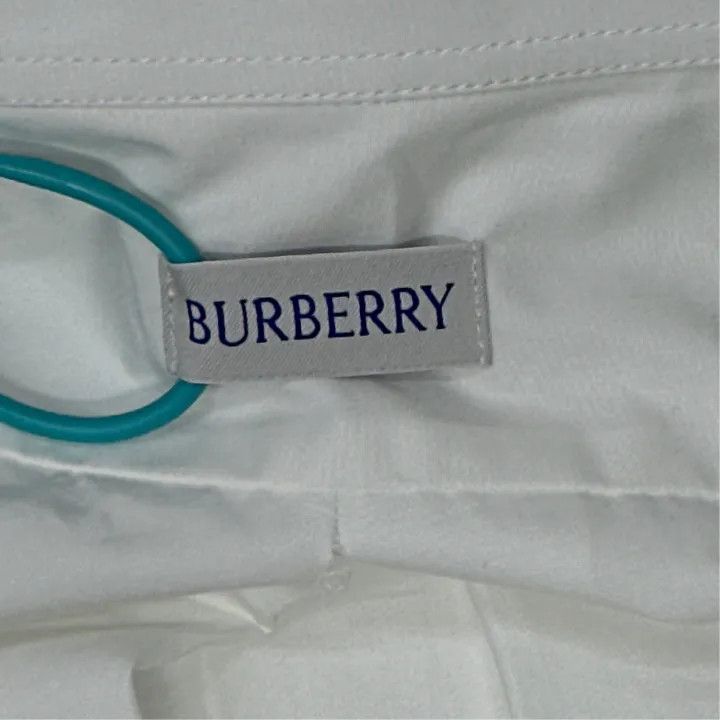 Burberry White Long Sleeve Casual Shirt