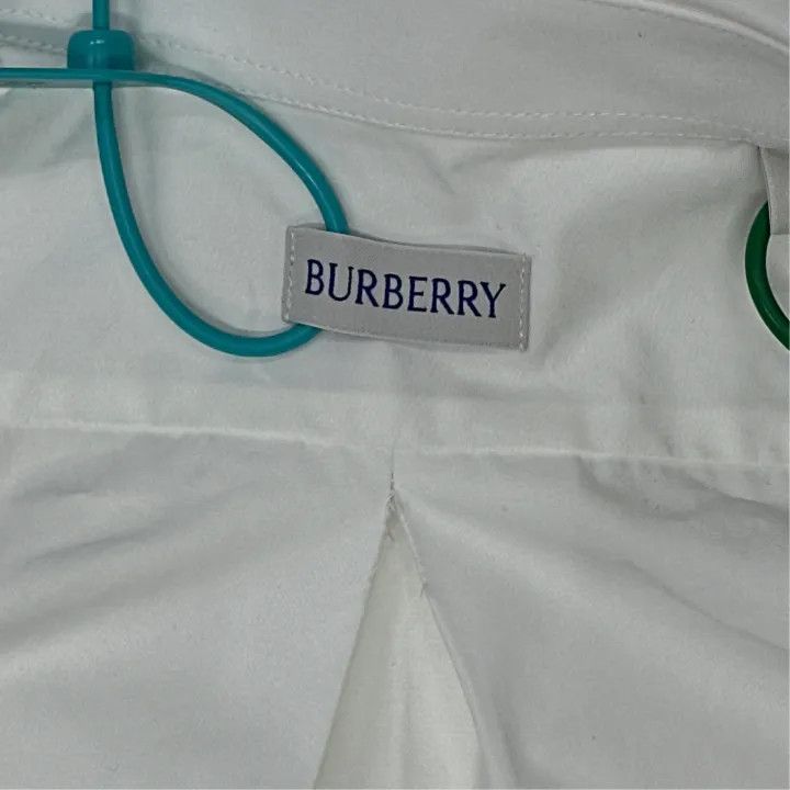 Burberry White Long Sleeve Casual Shirt
