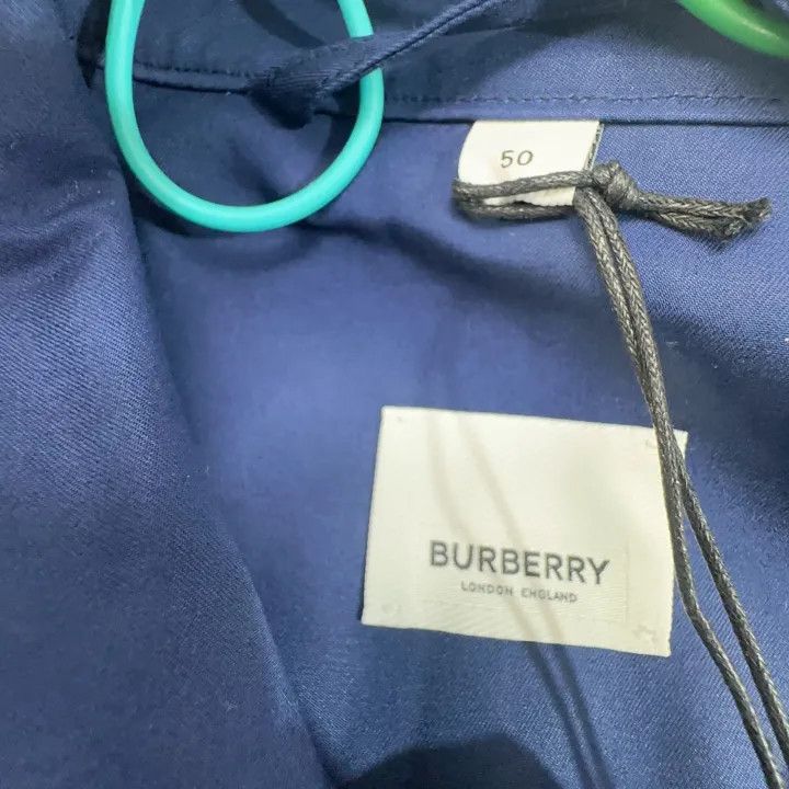 Burberry Burberry Blue Long Sleeve Trench Coat Size US L / EU 52-54 / 3 - 3 Thumbnail