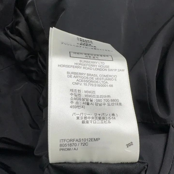 Burberry Burberry Black Printed Long Sleeve Coat Size US M / EU 48-50 / 2 - 4 Thumbnail