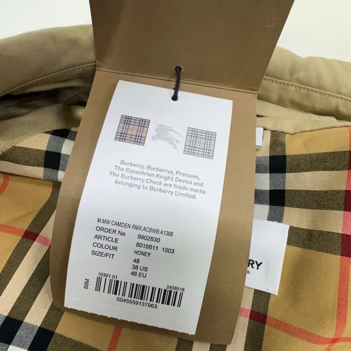 Burberry Burberry Honey Color Single-Breasted Trench Coat Size US L / EU 52-54 / 3 - 6 Thumbnail