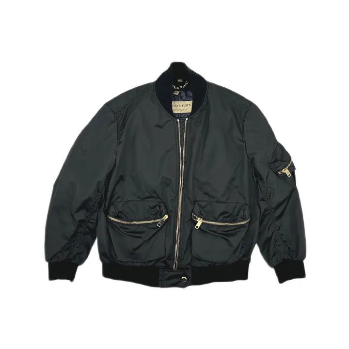 Burberry Burberry Classic Color Zipper Casual Bomber Jacket Size US L / EU 52-54 / 3 - 2 Thumbnail