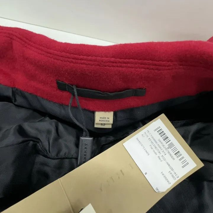 Burberry Burberry Red Double-Breasted Long Coat Size US L / EU 52-54 / 3 - 6 Thumbnail