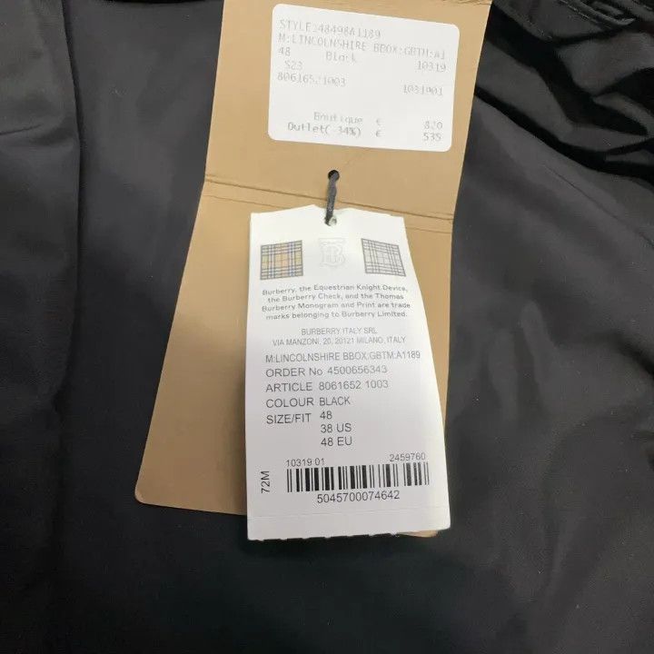 Burberry Burberry Black Leather Logo Casual Jacket Size US L / EU 52-54 / 3 - 6 Thumbnail