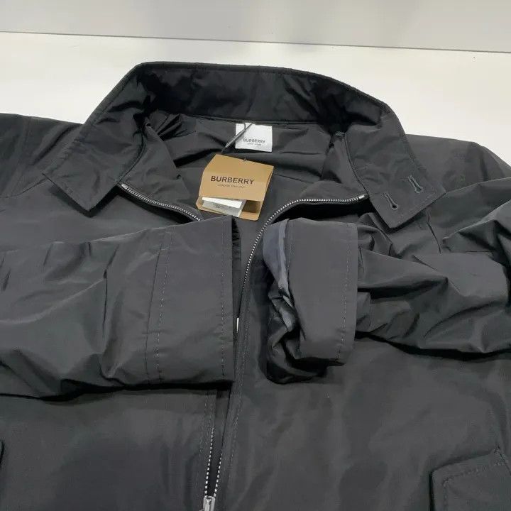 Burberry Burberry Black Leather Logo Casual Jacket Size US L / EU 52-54 / 3 - 7 Thumbnail