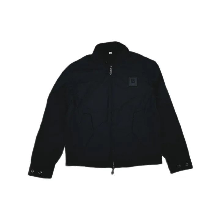 Burberry Burberry Black Leather Logo Casual Jacket Size US L / EU 52-54 / 3 - 2 Thumbnail