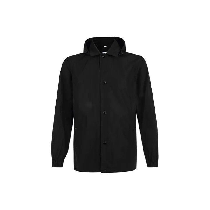 Burberry Burberry Black Hooded Casual Jacket Size US L / EU 52-54 / 3 - 2 Thumbnail