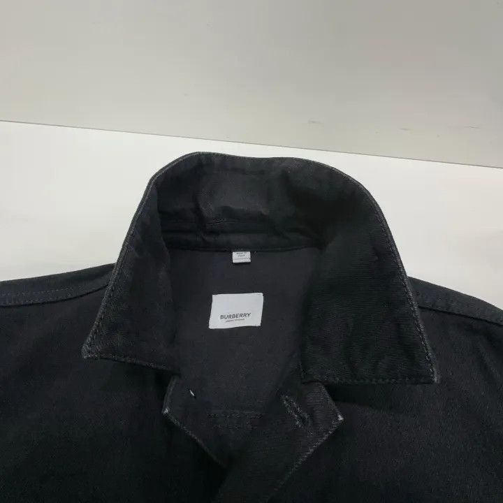 Burberry Burberry Black Logo Denim Jacket Size US L / EU 52-54 / 3 - 6 Thumbnail
