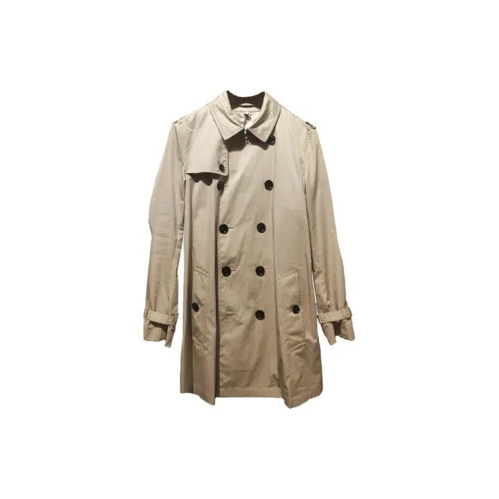 Burberry Burberry Beige Double-Breasted Trench Coat Size US M / EU 48-50 / 2 - 2 Thumbnail