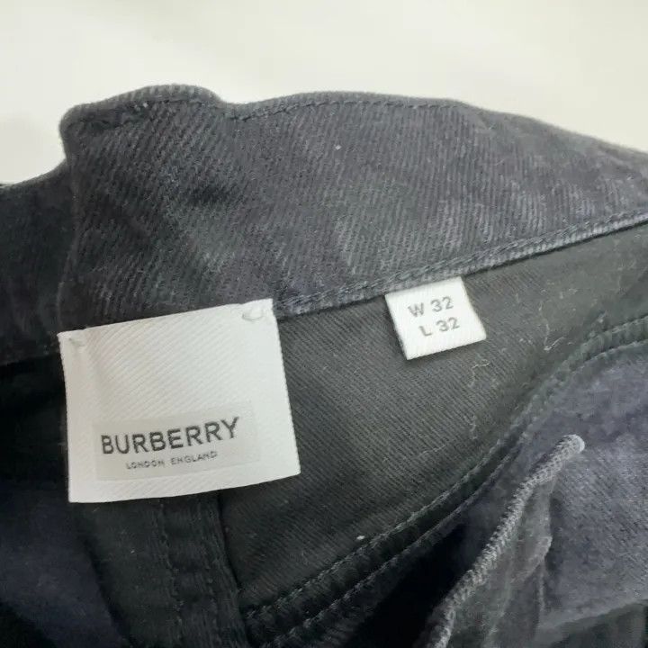 Burberry Burberry Black Straight Cut Denim Jeans Size US 32 / EU 48 - 5 Thumbnail