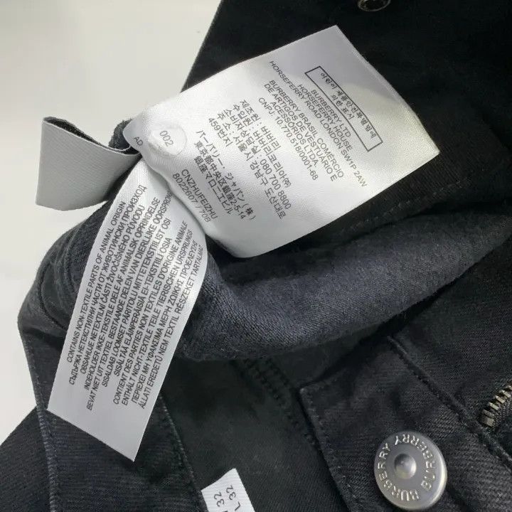Burberry Burberry Black Straight Cut Denim Jeans Size US 32 / EU 48 - 4 Thumbnail