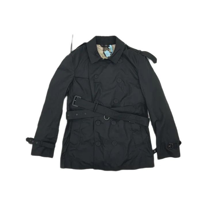 Burberry Burberry Black Trench Coat with Belt Size US M / EU 48-50 / 2 - 2 Thumbnail