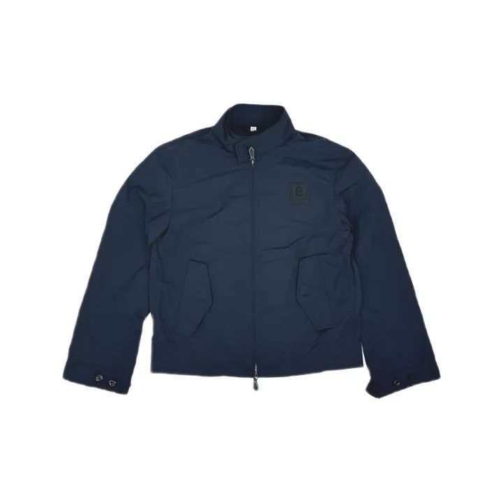 Burberry Burberry Blue Leather Logo Jacket for Men Size US L / EU 52-54 / 3 - 2 Thumbnail