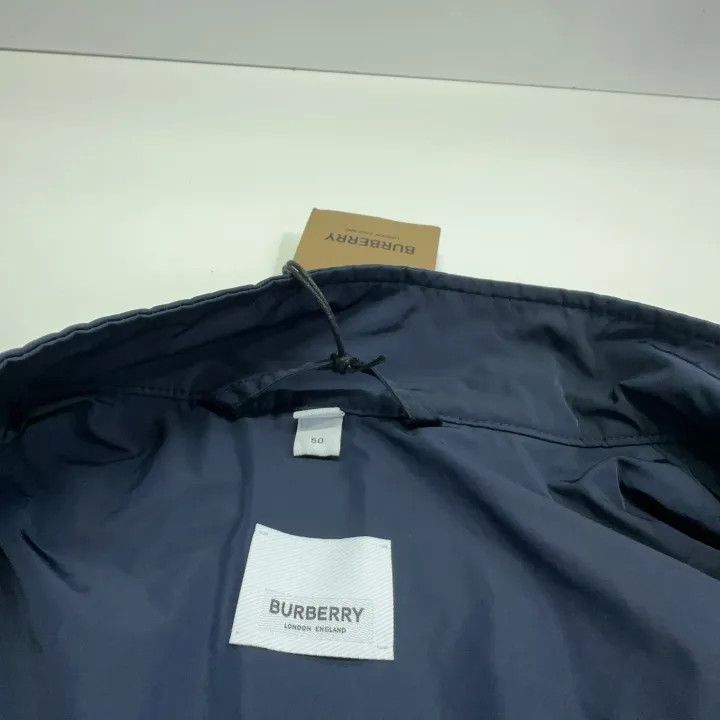Burberry Burberry Blue Leather Logo Jacket for Men Size US L / EU 52-54 / 3 - 4 Thumbnail