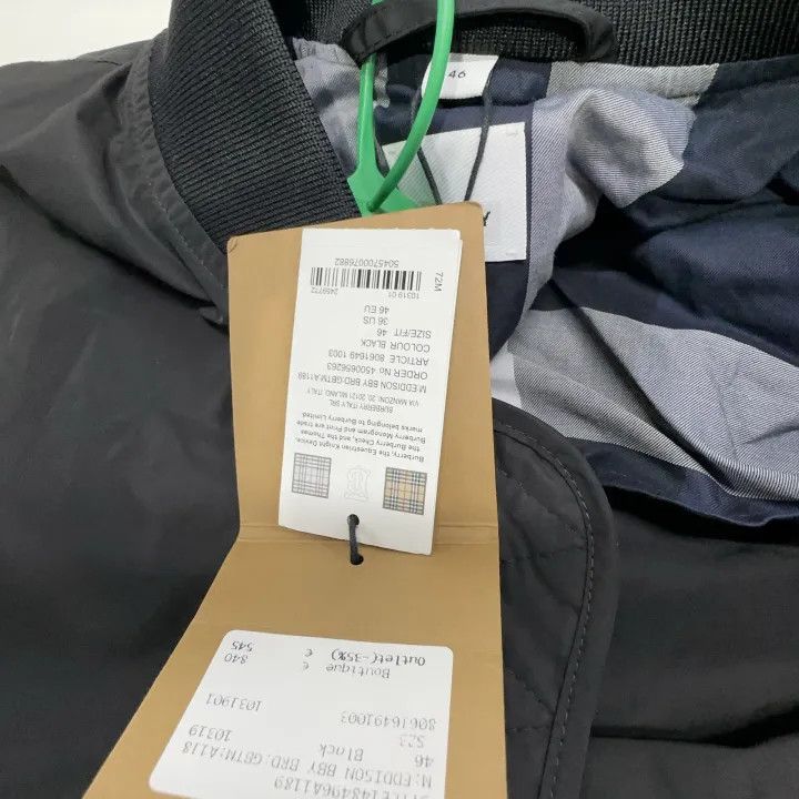 Burberry Burberry FW22 Black Zip Long Sleeve Jacket Size US L / EU 52-54 / 3 - 5 Thumbnail