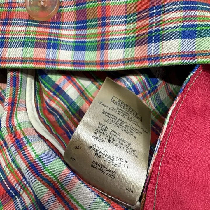 Burberry Casual Plaid Long Coat
