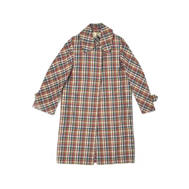 Burberry Casual Plaid Long Coat