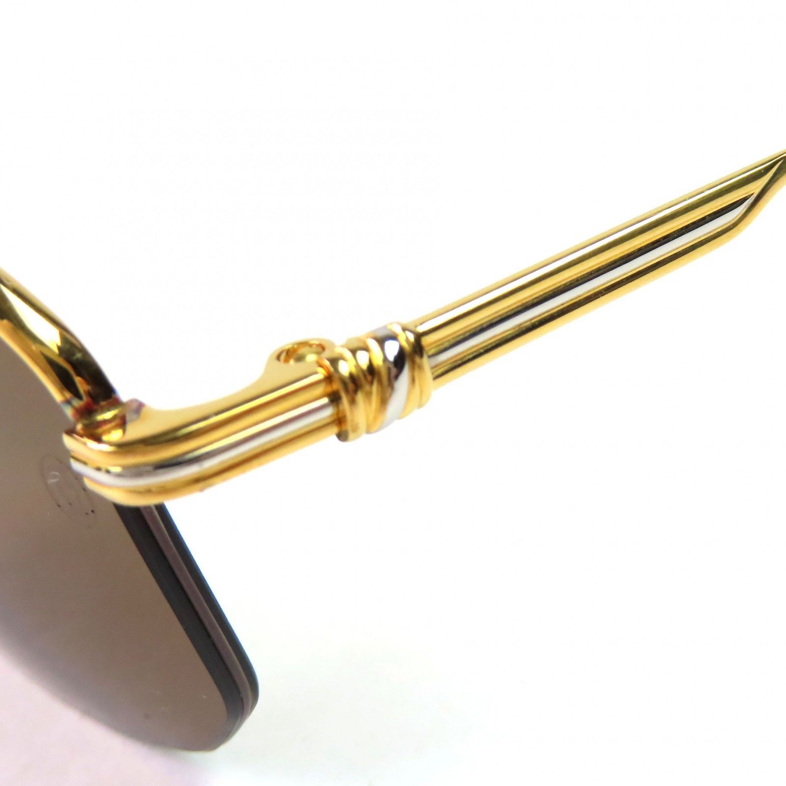 Cartier Cartier Cartier Trinity Half Rim Sunglasses Metal Sunglasses DUTY FREE for USA Size ONE SIZE - 8 Thumbnail