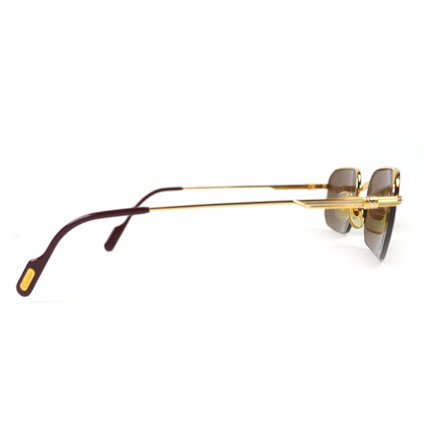 Cartier Cartier Cartier Trinity Half Rim Sunglasses Metal Sunglasses DUTY FREE for USA Size ONE SIZE - 5 Thumbnail