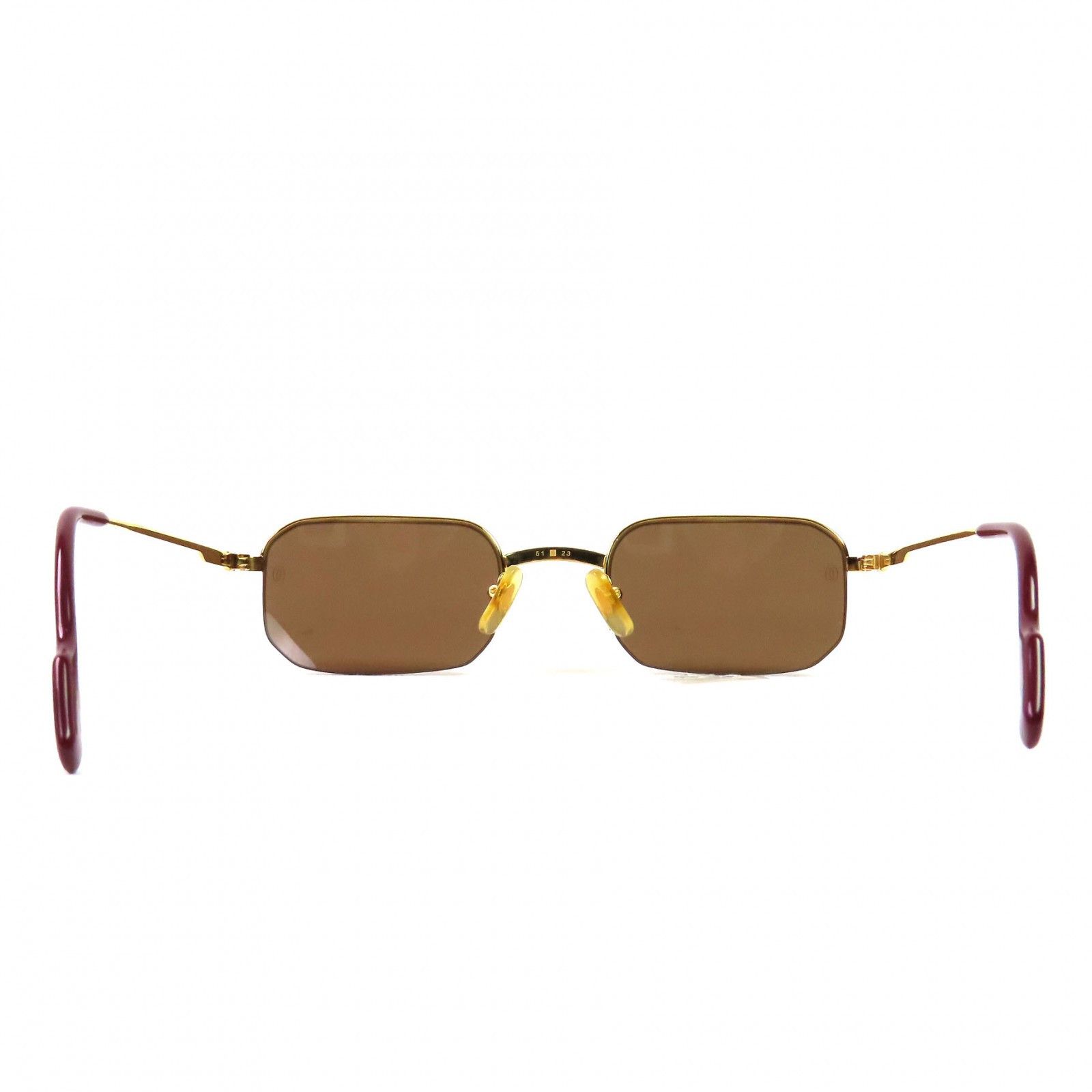 Cartier Cartier Cartier Trinity Half Rim Sunglasses Metal Sunglasses DUTY FREE for USA Size ONE SIZE - 6 Thumbnail