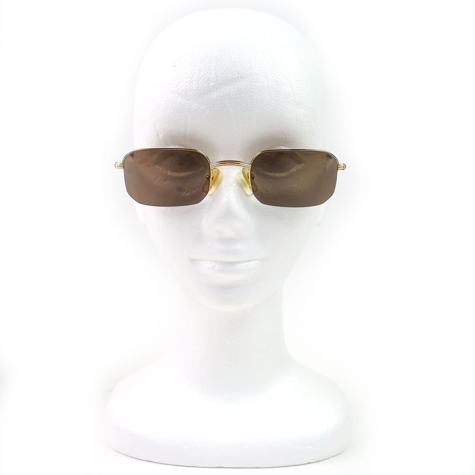 Cartier Cartier Cartier Trinity Half Rim Sunglasses Metal Sunglasses DUTY FREE for USA Size ONE SIZE - 3 Thumbnail