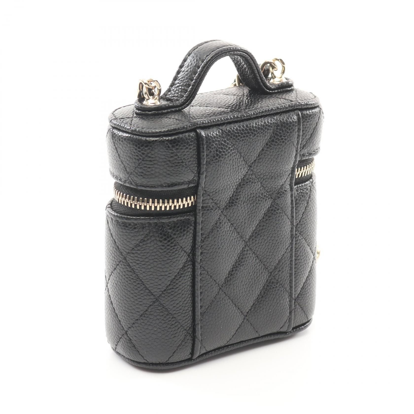 Chanel Chanel Chanel Matelasse Small Vanity Case Leather 2way Shoulder Bag Leather Vanity Bag AP2503 Size ONE SIZE - 2 Thumbnail