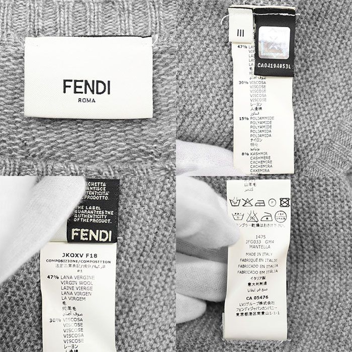 Fendi Fendi Fendi WOW! OOPS! Wool Blend Cape Others Tops DUTY FREE for USA Size ONE SIZE - 10 Thumbnail