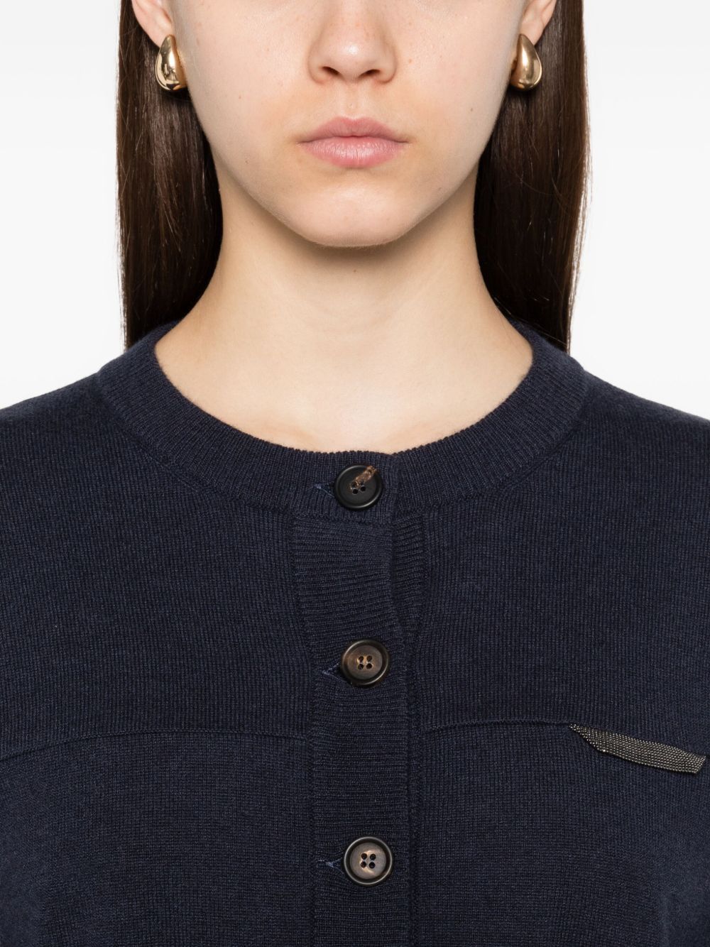 Brunello Cucinelli CASHMERE CARDIGAN Size M / US 6-8 / IT 42-44 - 4 Thumbnail