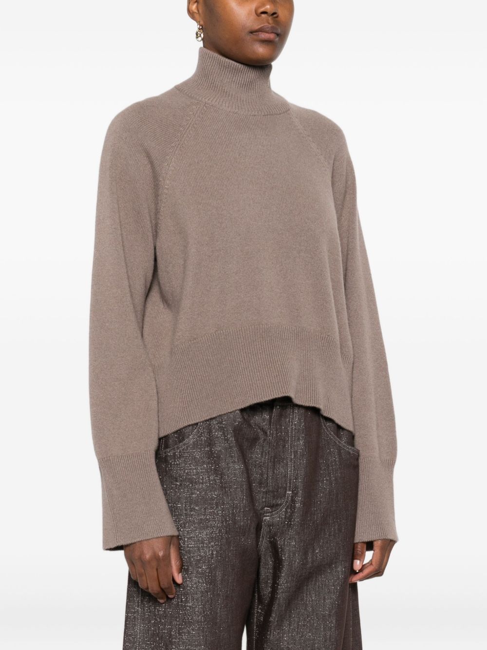 Brunello Cucinelli WOOL TURTLE-NECK SWEATER Size L / US 10 / IT 46 - 3 Thumbnail