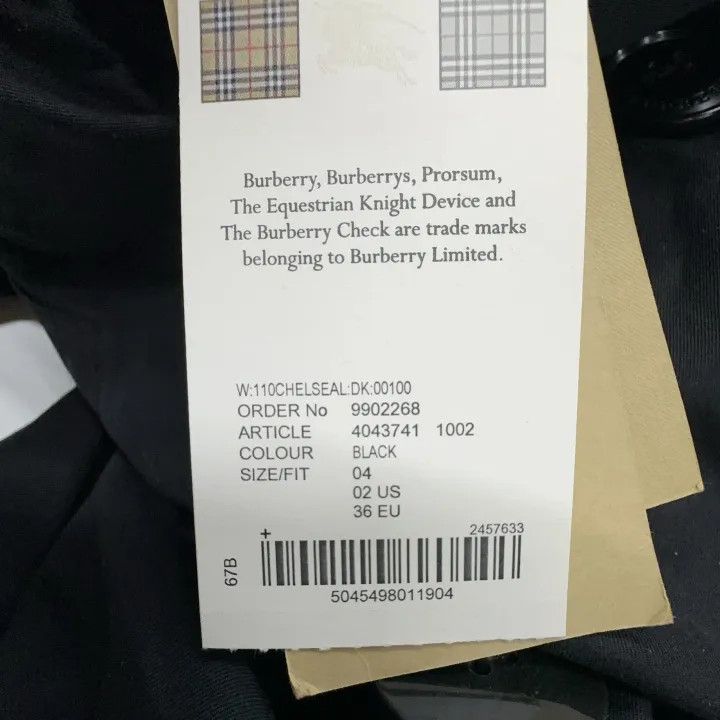 Burberry Burberry Black Double-Breasted Long Sleeve Trench Coat Size US S / EU 44-46 / 1 - 5 Thumbnail