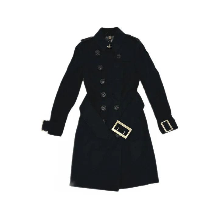 Burberry Burberry Black Double-Breasted Long Sleeve Trench Coat Size US S / EU 44-46 / 1 - 2 Thumbnail