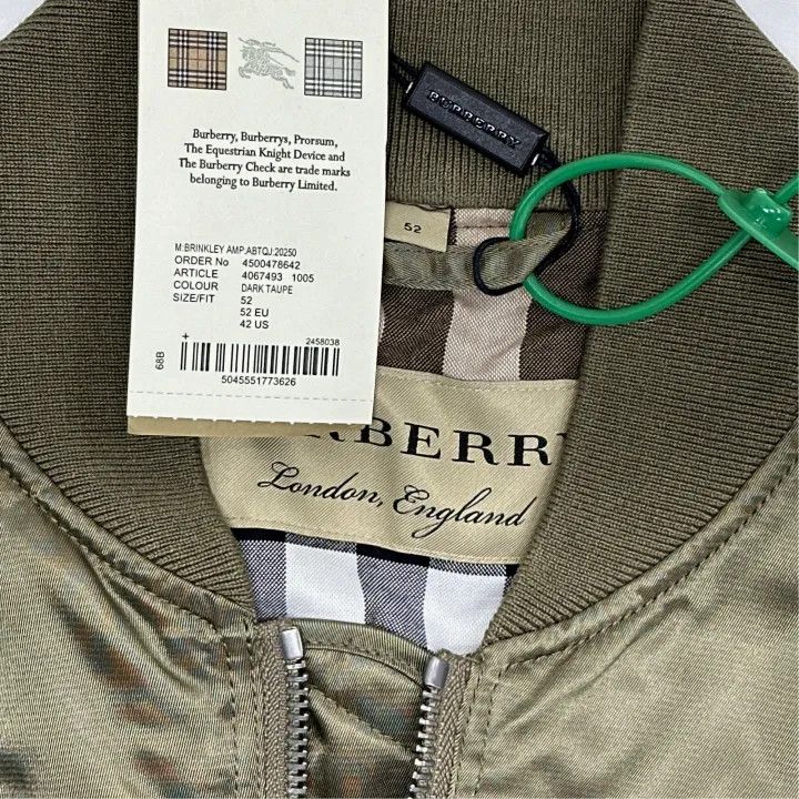 Burberry Burberry Solid Zip Collar Long Sleeve Jacket Size US L / EU 52-54 / 3 - 4 Thumbnail