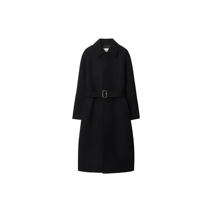 Burberry Burberry Black Long Sleeve Buttoned Coat Size US L / EU 52-54 / 3 - 2 Thumbnail
