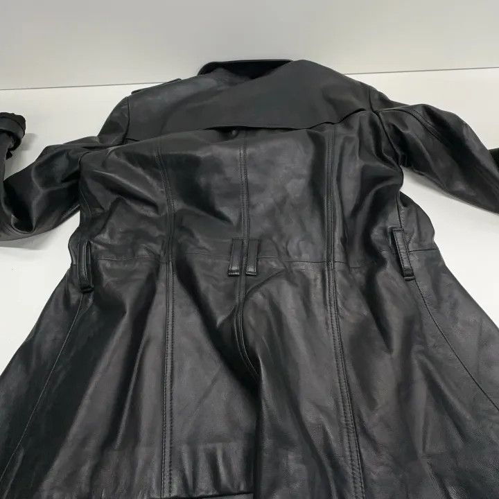 Burberry Burberry Stylish Solid Black Leather Jacket Size US L / EU 52-54 / 3 - 6 Thumbnail