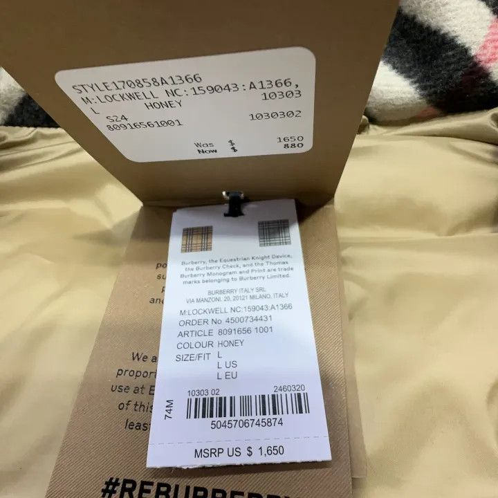 Burberry Burberry Hooded Zip Front Puffer Jacket Size US L / EU 52-54 / 3 - 6 Thumbnail