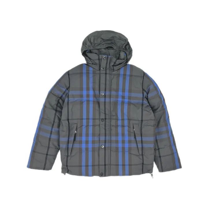 Burberry Burberry Gray Plaid Long Sleeve Down Jacket Size US S / EU 44-46 / 1 - 2 Thumbnail